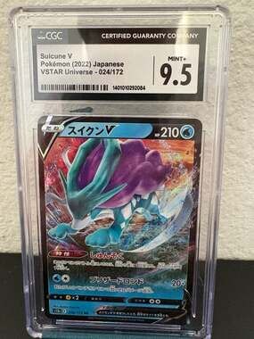 Suicune V 024/172 CGC 9.5 Mint+ Japanese Pokémon VSTAR Universe 2022